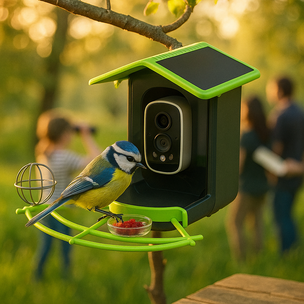 NaturaScope VisionAir™ – Mangeoire connectée HD avec caméra et reconnaissance intelligente des oiseaux