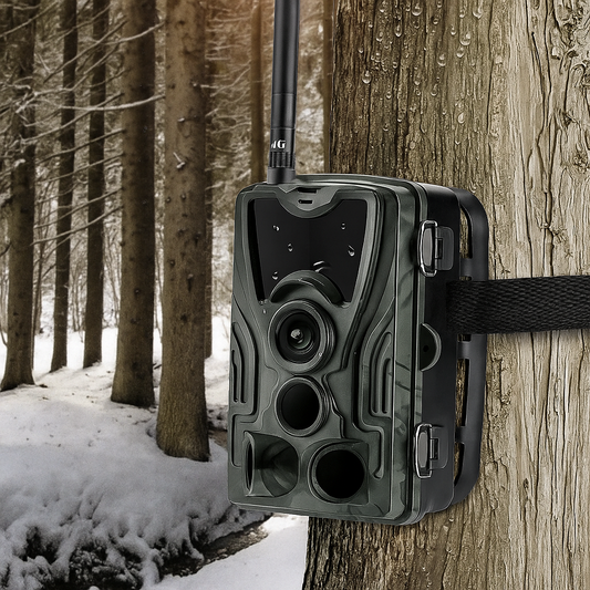 NaturaScope GuardianCam 4G – Caméra de chasse 4G & piège photo HD 30MP avec vision en direct, détection thermique et étanchéité IP66