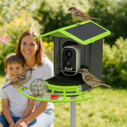 NaturaScope VisionAir™ – Mangeoire connectée HD avec caméra et reconnaissance intelligente des oiseaux