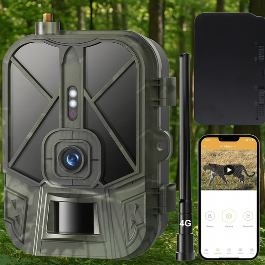 NaturaScope UltraPro 4G – Caméra de chasse 4G & piège photo 30MP avec vidéo 4K et vision nocturne invisible